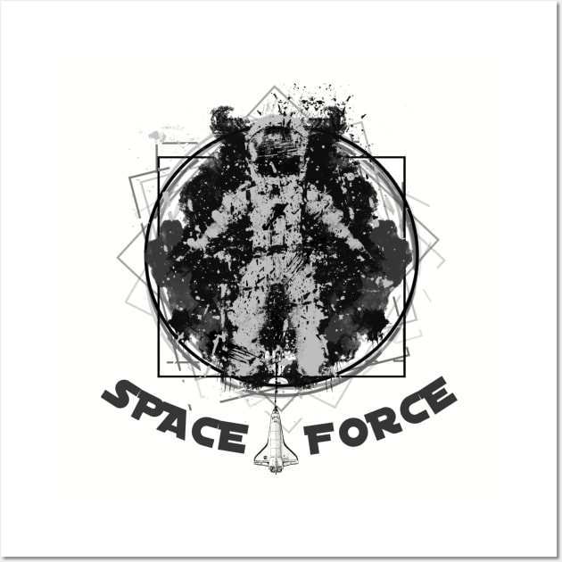 Space force usa Wall Art by Retro Vintage